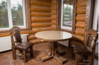 Стол "Марк" круглый с каменной столешницей. Уточнять цену